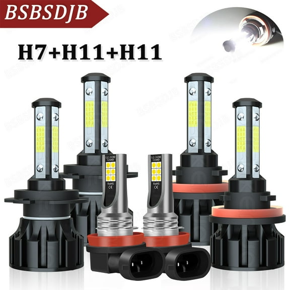 For Chevy Traverse 2013-2018 Front LED Headlight High-Low   Fog Light Bulbs