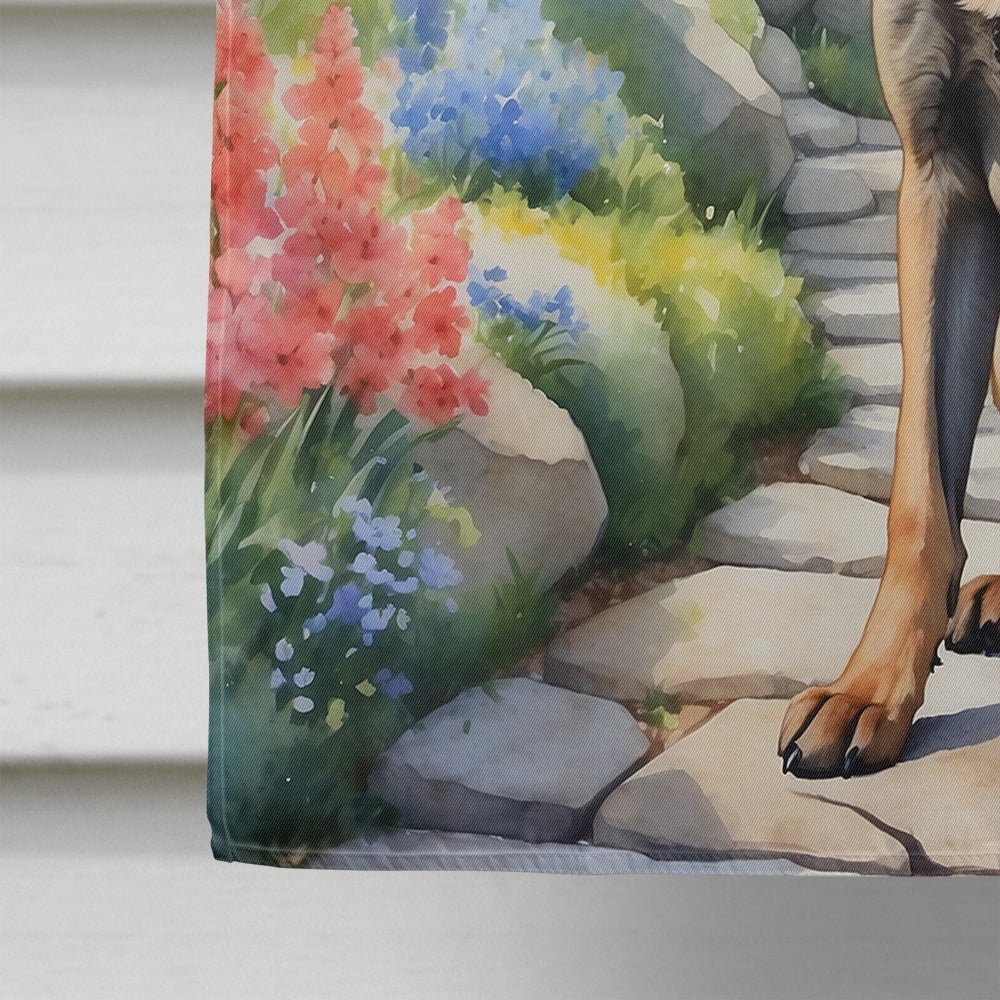 Belgian Malinois Spring Garden House Flag 28 in x 40 in