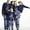 Navy-Christmas Tree, variant on GRNSHTS Matching Family Pajamas Sets Christmas PJ's Letter Print Top and Plaid Pants Jammies Sleepwear (Plaid-car,Men L)