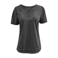 thumbnail image 3 of Zunfeo Juniors Tops Under $10 Trendy Casual Tunic T Shirts Cozy Ladies Summer Blouse Gray 12, 3 of 5