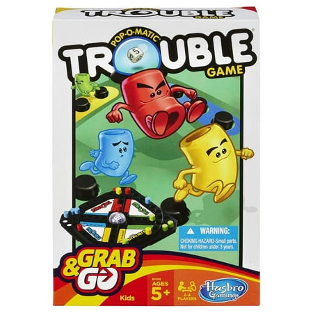 Pop-O-Matic Trouble Grab & Go Game, for 2-4 Players