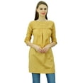 thumbnail image 1 of Phagun Tunique en Coton pour Femme Manches 3/4 Courte Kurti Blouse d'Été Décontractée, 1 of 2