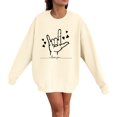 thumbnail image 2 of WEAIXIMIUNG Sweatshirts pour Femmes Tendance avec Mots Hauts de la Saint-Valentin Cœur Je t'Imprime Col Rond Manches Longues Sweatshirt, 2 of 3