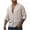 White, variant on IROINNID Button Down Shirts for Men Home Vintage Pure Color Button Linen Solid Shirt Tops Blouse,Black