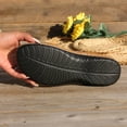 thumbnail image 5 of Women Casual Shoes Women Platforms Leather Sandals Ankle Strap Open Toe Chunky Heels Summer Dressy Sandal Solid Color Comfortable Trendy Non Slip Barefoot Casual Vacation Outdoor Beach, 5 of 7