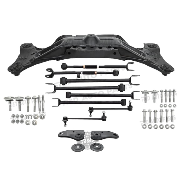 RD-autoparts Rear Crossmember SubFrame Suspension Fits For 02-11 Camry 05-12 Avalon Solara ES300 ES330 Venza W/Control Arms&Bolts&Hook Transport &Stopper
