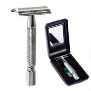 Men's Clean Shave Hair Beard Razor Blade Safety Precision No Cuts - Silver