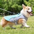 thumbnail image 3 of Dog Cat Mesh Cooling Vest, Breathable Reflective Summer Tank Top, Lightweight Pet Apparel for Hot Weather Outdoor Walking All Breeds Blue L, 3 of 6