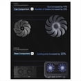 thumbnail image 5 of Enfriador para Portátil V21 de 14 cm con Dos Ventiladores, de 14 A 17,3 Pulgadas, con Iluminación Ajustable y Plegable, con Ventilador y Luz LED., 5 of 5