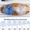 thumbnail image 5 of () 6 X Stretchy Food Lids Reusable Silic Stretch Lids For Food/bowls/containers, 5 of 5