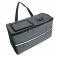 thumbnail image 6 of GDF Studio 3-in-1 Folding Wagon with Bench Seat, Steel Frame, Heavy-Duty and All-Terrain Beach Tires, Gray, 6 of 17