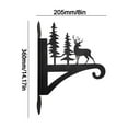 thumbnail image 5 of Iron Feeder Wall Hook | Decorative Tree Design | Heavy Duty Hanging Hook for Indoor Outdoor Use | 11.4 x 8 Inch Size | Includes Mounting Screws & Caps | Versatile Wall Decor, 5 of 5