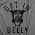 thumbnail image 2 of Mens Get In My Belly T Shirt Funny Sarcastic Roasted Turkey Tee for Guys Graphic Tees, 2 of 9
