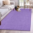 thumbnail image 2 of Lavender Burlap Texture Large Area Rugs for Bedroom Living Room, Soft Non Slip Carpet Bedside Rug, Farmhouse Vintage Lavender Rectangular Floor Cover Kitchen Accent Rug 3'x5' for Dining Room/Office, 2 of 9