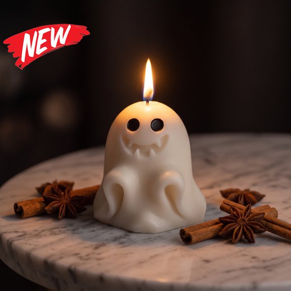 Halloween Decorations Savings, Ghost Scented Candle Halloween Decoration Ghost Figurine Tabletop Decor Aroma Decor Tabletop Centerpiece Cute Whimsical Halloween Decorations Indoor