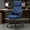 Blue, variant on E-Motie Home Office Desk Chair, Ergonomic Computer Chair with Lumbar Support and Head Support, High Back Office Chair with Armrests, Adjustable Height, Rubber Casters, Brown Leather
