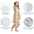 thumbnail image 7 of Golden Retriever Hooded Bath Towel，50"x30" for Ages 3 To 12 Kids, Quick Dry Lightweight Soft Microfiber Hood Beach Towel Cover Up for Kids, 7 of 7