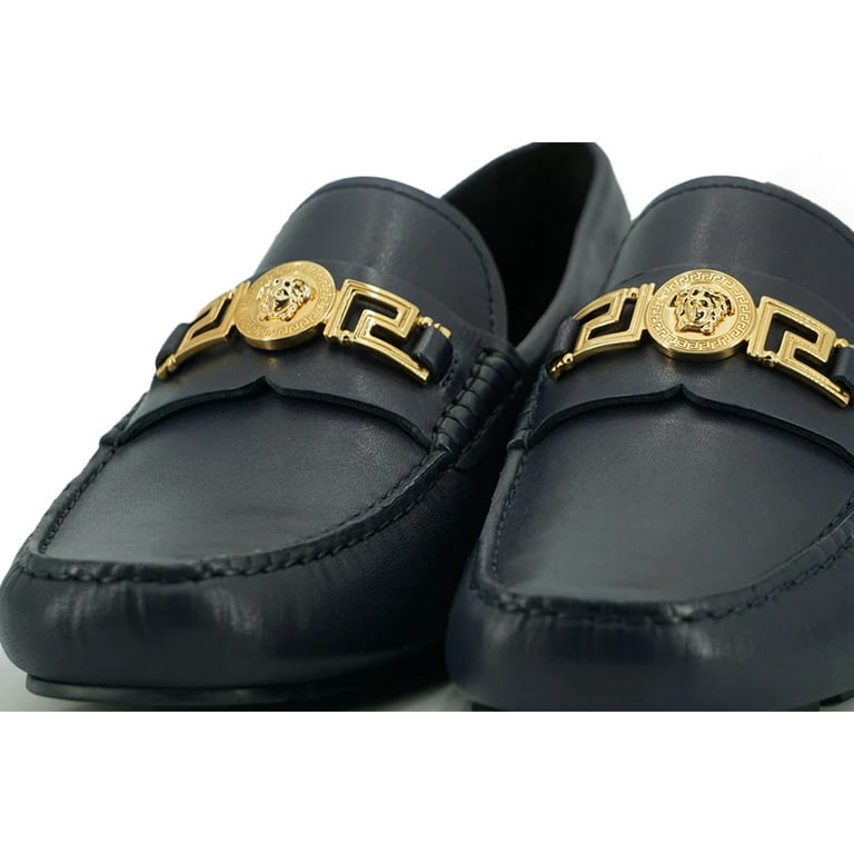 Blue versace loafers store
