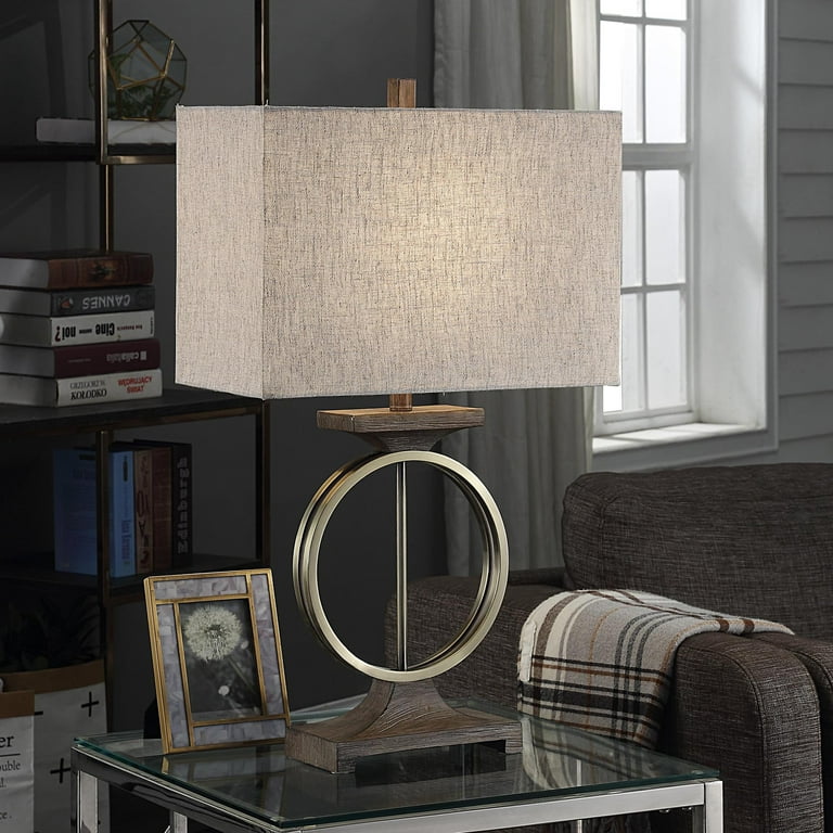 Brass ring hotsell table lamp