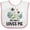 White and Pink, variant on Inktastic Zebra My Uncle Loves Me Boys or Girls Baby Bib