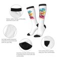 thumbnail image 6 of Lsque Sml Jeffy Printed Crew Socks Men's Women's LightWeight Thin Casual Calf Socks ,Knee High Socks,Cotton Socks, 6 of 9