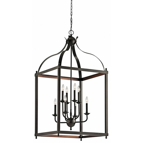 42591OZ Kichler Lighting Larkin - 8 light Foyer Chandelier - with Traditional inspirations - 47.75 inches tall by 24 inches wide-Olde Bronze Finish