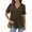 Green #046, variant on Womens Short Sleeve Babydoll Tops Lace Trim V Neck Cotton Linen Tunic Shirts for Women 2026 Summer Ruffled Hem Blouses Beige M