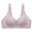 Gray, variant on Aofany Woman's Fashion Plus Size Underwear Wire Free Comfortable Push Up Bra Embroidered Glossy Everyday Bras