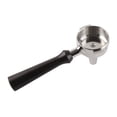 thumbnail image 4 of 58mm Coffee Portafilter Stainless Steel Wood Handle, Single Spout Observes Columns, Precise Filter Screen, Detachable Design, Suitable for Commercial Machine, 4 of 7