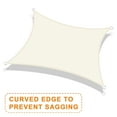 thumbnail image 6 of LOVE STORY Sun Shade Sail Rectangle 95% UV Block Sunshade Awning for Backyard Yard Deck Patio Garden Outdoor Activities and Facility, 10'x20' Cream, 6 of 7