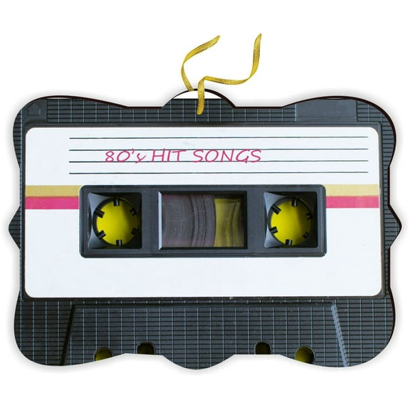Cassette Tape 80's Hit Songs - for Car Interior Rear View Mirror Hanger Car Accessories Interior Decoration Hanging Ornament Fancy Christmas Tree Ornament for Christmas
