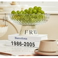 thumbnail image 6 of Freaswind White Transparent Drainage Fruit Bowl Decorative Wavy Fruit Tray Basket for Table Centerpiece Plastic Transparent Snack Storage Bowl, 6 of 8