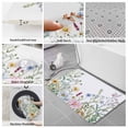 thumbnail image 6 of Spring Floral Bath Mat 3 Piece Bathroom Rug Set, Wildflowers Herbs Summer Botanical Non Slip Bath Rug Contour Mat and Toilet Lid Cover, Absorbent Shower Mats Soft Bath Rugs and Mats Sets, 6 of 8