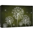 thumbnail image 3 of PixonSign Canvas Print Wall Art White Dandelions on Green Background Botanical Plants Digital Art Modern Art Farmhouse/Country Group Relax/Calm Multicolor Cool for Living Room, Bedroom - 32"x48", 3 of 5