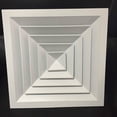 thumbnail image 3 of 300*300mm 450*450mm Square Aluminum Alloy ABS Ceiling Diffuser Grille Air Vent adjustable ceiling diffuser air inlet vent, 3 of 5