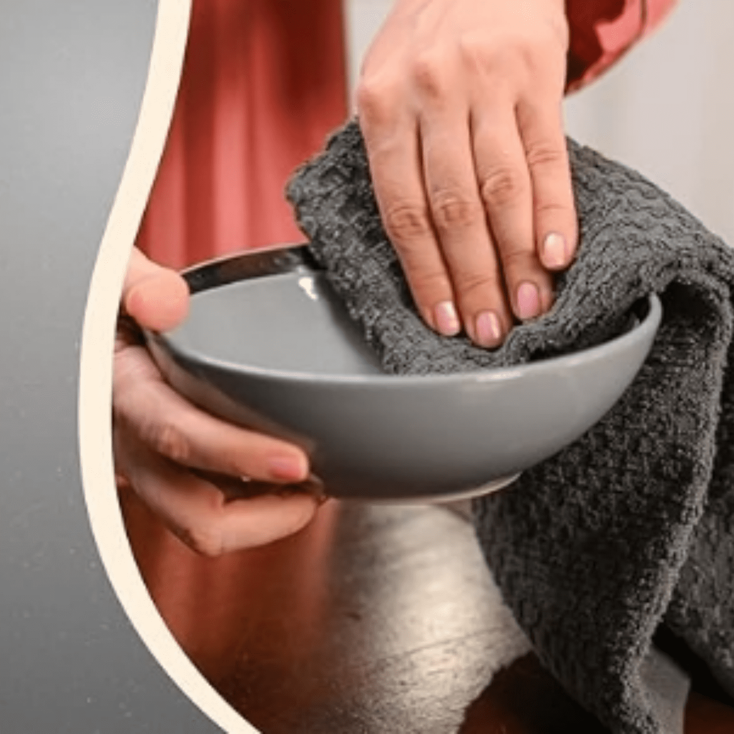 Xclusives Premium Kitchen Towels - [Pack of 12] 100% Cotton Kitchen Hand Towels (15 x 25 Inches) - Dish Towels for Kitchen |Grey|