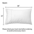 thumbnail image 2 of Juego de 2 fundas de almohada RANZNAZ, 100% algodón, encaje, tamaño queen, color blanco, 2 of 6