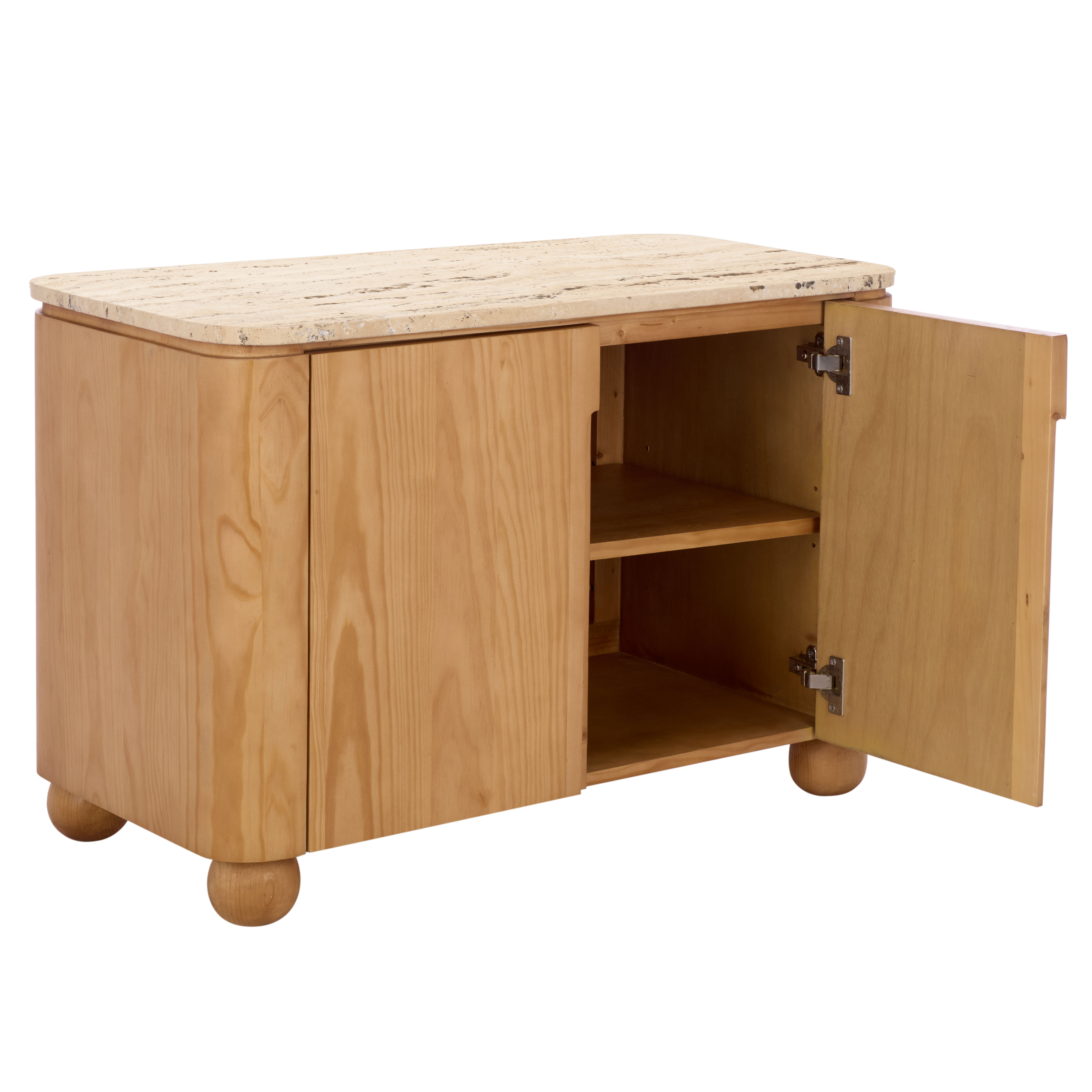Safavieh Couture Giuletta Travertine Top Chest, Natural/Travertine