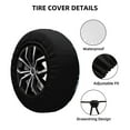 thumbnail image 2 of Naloa Gnome and Snowflakes PVC Leather Spare Tire Wheel Cover for Car Truck SUV Camper Trailer Universal Fit many size14 inch, 2 of 6