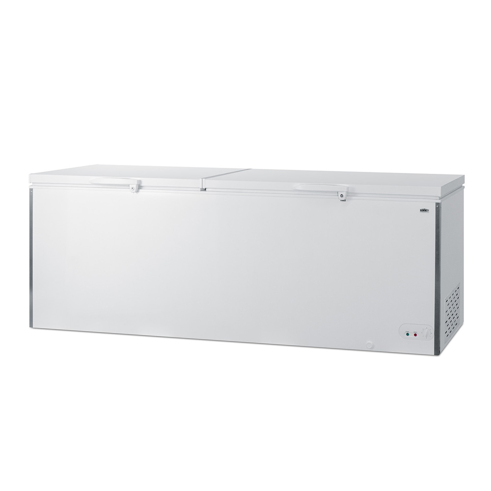 Summit SCFM252WH 91 1/4" Mobile Chest Freezer - White, 115v