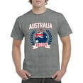 thumbnail image 3 of Australia Soccer Laurel - Sports Athletics T Shirt - Medium - Sport Grey, 3 of 5