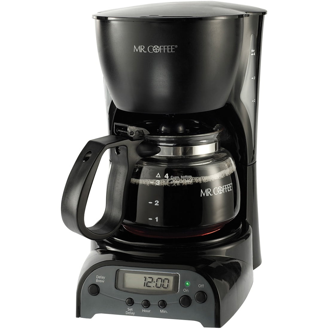 Mr. Coffee 4-Cup Switch Coffee Maker, Black (DR5-NP)