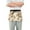 Cartoon Lion and Daisy, variant on Cute Giraffe and Daisy Server Apron with 3 Pockets Waterproof Waitress Waist Short Apron for Man Woman 12 Inches