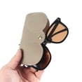 thumbnail image 3 of Bolsa de almacenamiento para gafas de sol, caja portátil para gafas de sol para hombres y mujeres, capa para la cabeza, bolsa para gafas de piel de vaca, funda protectora para gafas de sol, 3 of 6
