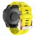 thumbnail image 2 of Rose Gold Striped Silicone QuickFit Band for 20mm Fitness Trackers, 2 of 2