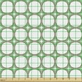 thumbnail image 2 of Ambesonne Geometric Fabric by the Yard Upholstery, Recurring Stars Shapes, 5 Yards, Laurel Green Taupe White, 2 of 5