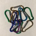 Lindmeyers 10X Multicolor Carabiners, Camping Spring Snap Clip Key