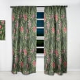 thumbnail image 2 of Designart 'Bituminous Bloom XIV' Tropical Curtain Panel, 2 of 5