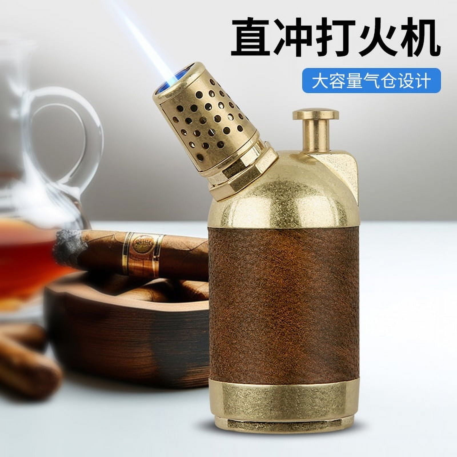Cigar Lighter, Windproof Direct Impact, Durable, Creative, High-End Cigar Igniter, Spray Gun, Cigar Gift Cb-25By