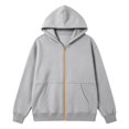 thumbnail image 3 of Daznico Womens Zip Up Hoodie Long Sleeve Loose Plain Solid Jacket Soft Blank Hooded Sweatshirt Casual Basic Top for Daily Outdoor Weekend Wear, 3 of 3